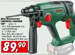 Bauhaus Akku-Bohrhammer UNIVERSAL-HAMMER 18V Angebot