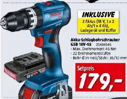 Bauhaus Akku-Schlagbohrschrauber GSB 18V-45 Angebot