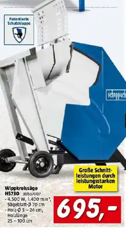 Bauhaus Wippkreissäge HS730 Angebot