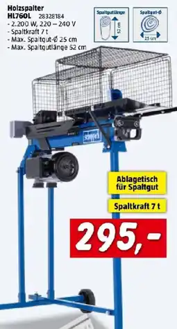 Bauhaus Holzspalter HL760L Angebot