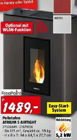 Bauhaus Pelletofen Atrium 5 Airtight Angebot