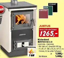 Bauhaus Justus Küchenherd Rustico 50 2.0 Angebot