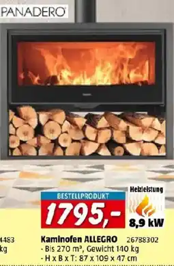 Bauhaus Kaminofen ALLEGRO Angebot