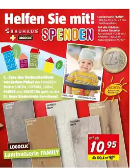 Bauhaus Laminatserie FAMILY Angebot