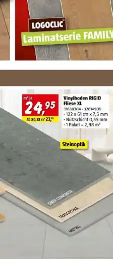 Bauhaus Vinylboden RIGID Fliese XL Angebot