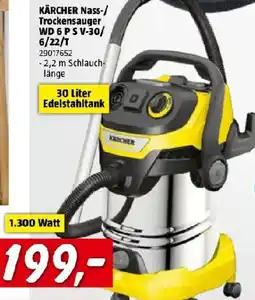 Bauhaus Kärcher Nass-/Trockensauger WD 6 P S V-30/6/22/T Angebot