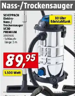 Bauhaus Scheppach Elektro-Nass-/Trockensauger VC30 Premium Angebot