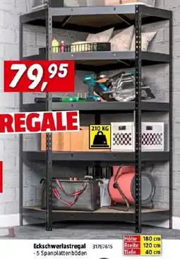 Bauhaus Eckschwerlastregal - 5 Spanplattenböden Angebot