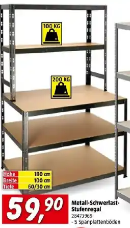 Bauhaus Metall-Schwerlast-Stufenregal Angebot