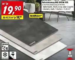 Bauhaus Feinsteinzeug BIG SHOW XXL Angebot