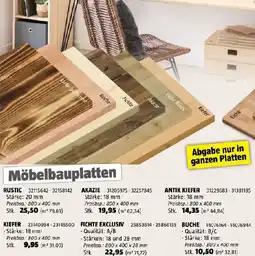 Bauhaus Möbelbauplatten Angebot