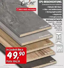 Bauhaus Küchenarbeitsplatte Angebot