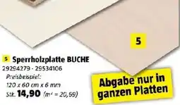Bauhaus Sperrholzplatte BUCHE Angebot