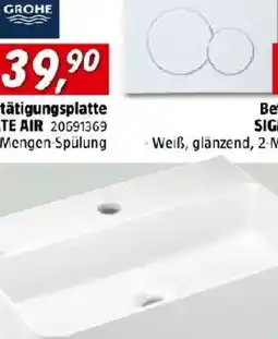 Bauhaus Grohe Aktivspülungplatte TE AIR Angebot