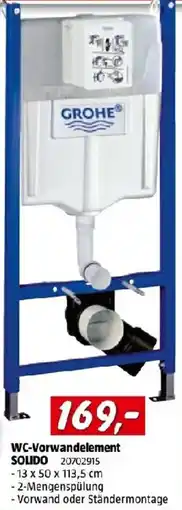 Bauhaus WC-Vorwandelement SOLIDO Angebot