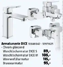 Bauhaus Armaturserie DICE Angebot