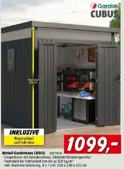 Bauhaus Metall-Gerätehaus CUBUS Angebot