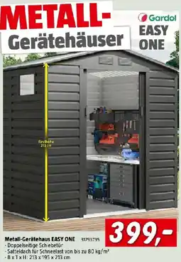 Bauhaus Gardol EASY ONE Metall-Gerätehaus Angebot