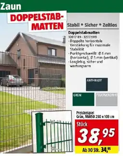 Bauhaus Doppelstabmatten Angebot