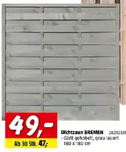 Bauhaus Dichtzaun BREMEN Angebot