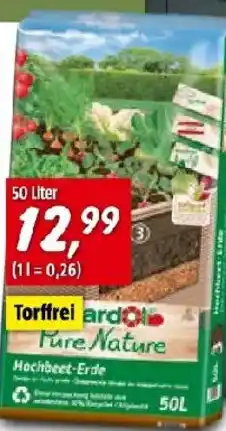 Bauhaus Gardena Pure Nature Hochbeet-Erde Angebot