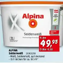 Bauhaus Alpina Seidenweiß Angebot