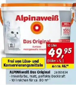Bauhaus Alpinaweiß Das Original Angebot
