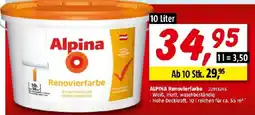 Bauhaus Alpina Renovierfarbe Angebot