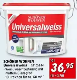 Bauhaus Schöner Wohnen Universalweiss Angebot