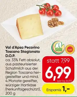 Spar Val d'Apsa Pecorino Toscano Stagionato D.O.P. Angebot