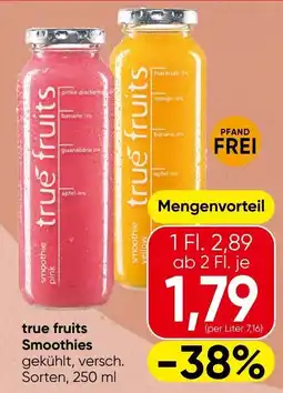 Spar true fruits Smoothies Angebot