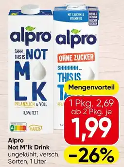 Spar Alpro Not M*lk Drink Angebot