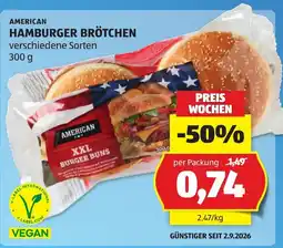 Hofer American Hamburger Brötchen Angebot