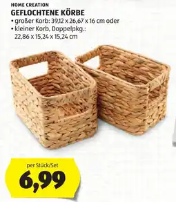Hofer Home Creation Geflochtene Körbe Angebot