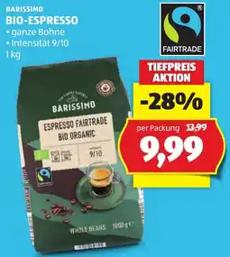 Hofer Barissimo Bio-Espresso Angebot