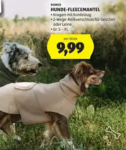 Hofer Romeo Hunde-Fleece-Mantel Angebot