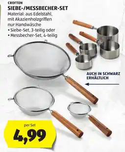 Hofer Crofton Siebe-/Messbecher-Set Angebot