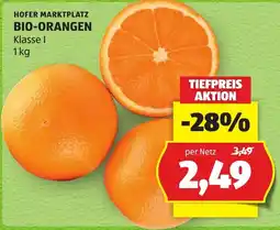 Hofer Bio-Orangen Angebot