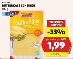 Hofer Milsani Butterkäse Scheiben Angebot