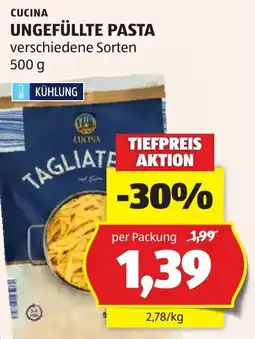 Hofer Cucina Ungefüllte Pasta Angebot