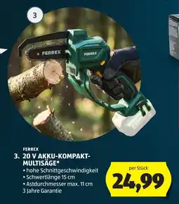 Hofer Ferrex 20 V Akku-Kompakt-Multisäge Angebot