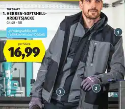 Hofer Topcraft Herren-Softshell-Arbeitsjacke Angebot