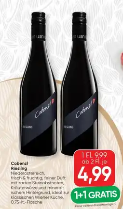 SPAR Gourmet Cobenzl Riesling Angebot