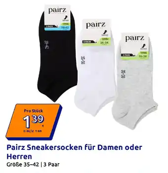 Action Pairz Sneakersocken für Damen oder Herren Angebot