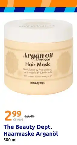 Action The Beauty Dept. Haarmaske Arganöl Angebot