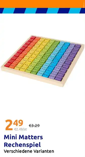 Action Mini Matters Rechenspiel Angebot