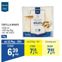 Metro Tortilla Wraps Angebot
