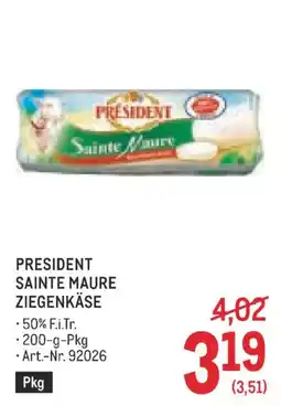Metro President Sainte Maure Ziegenkäse Angebot
