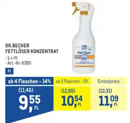Metro Dr. Becher Fettlöser Konzentrat Angebot
