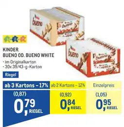 Metro Kinder Bueno od. Bueno White Angebot